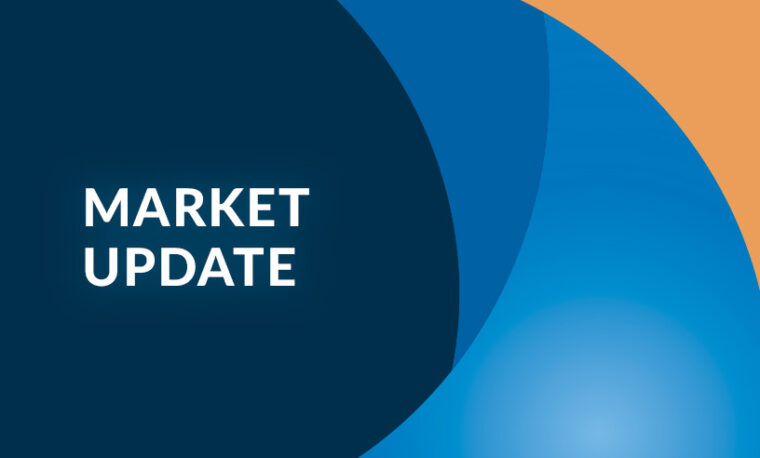 Market update abstract background